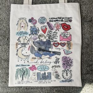 Taylor Swift Tote Bag Purse Eras Tour 1989 Shake It‎ Off Love Story Midnight New